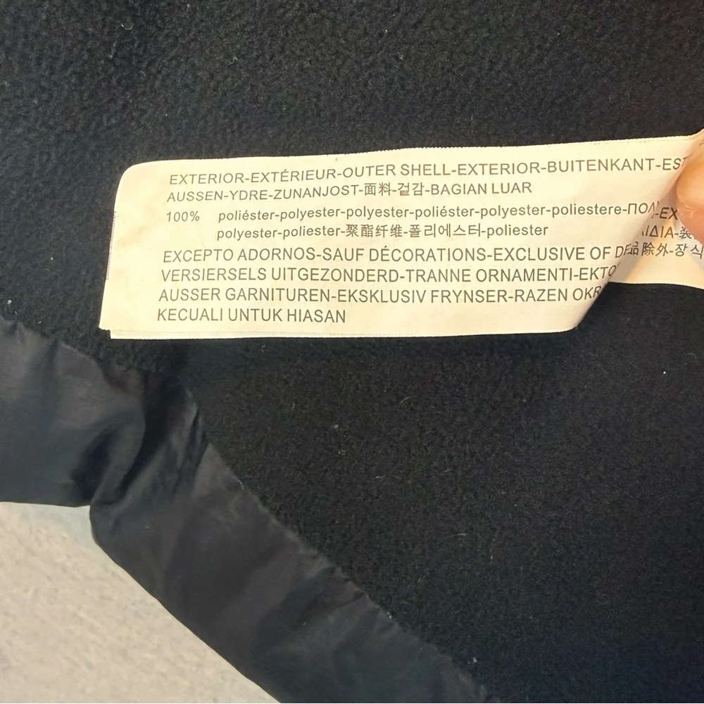 ZARA -‎ Girls black quilted hooded faux fur coat zip up black winter jacket SZ 8